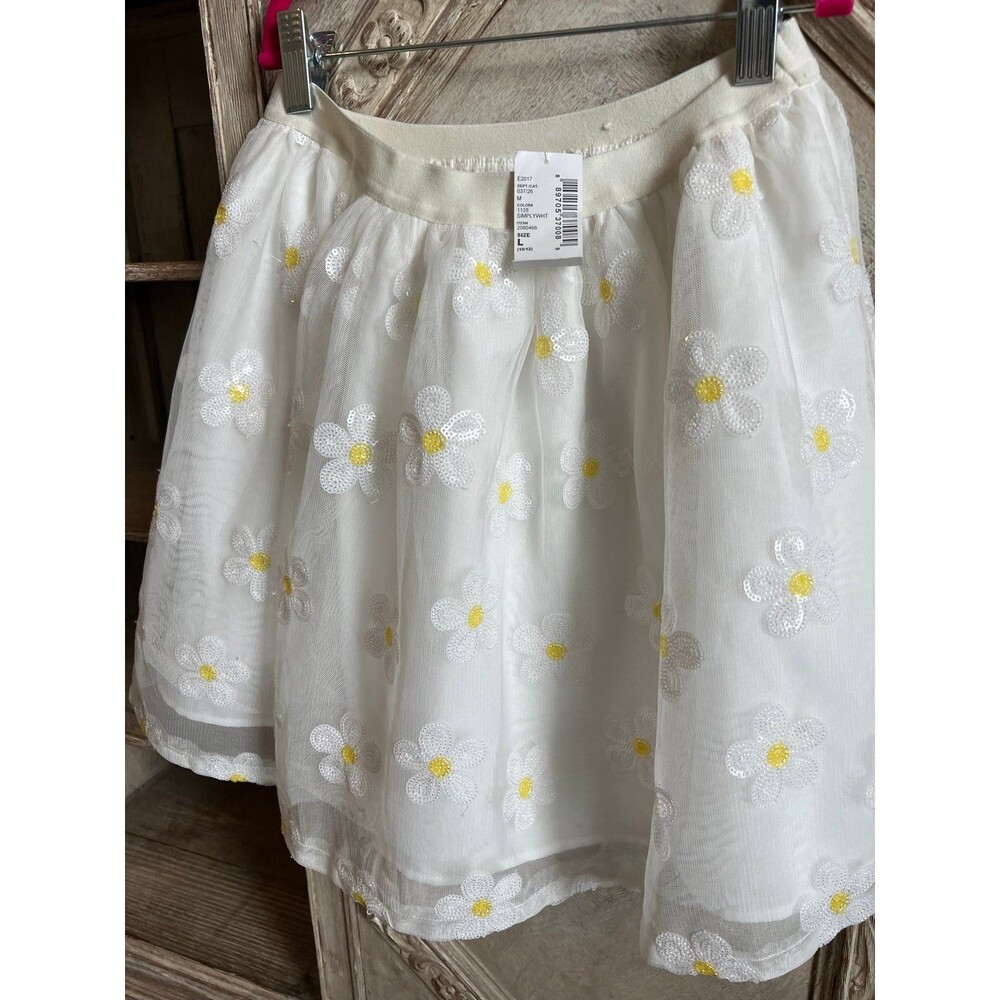 Children’s Place Daisy Sequin Skirt 10/12 new